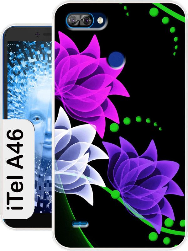 Allit Back Cover for Itel A46  (Multicolor, Dual Protection, Silicon, Pack of: 1)
