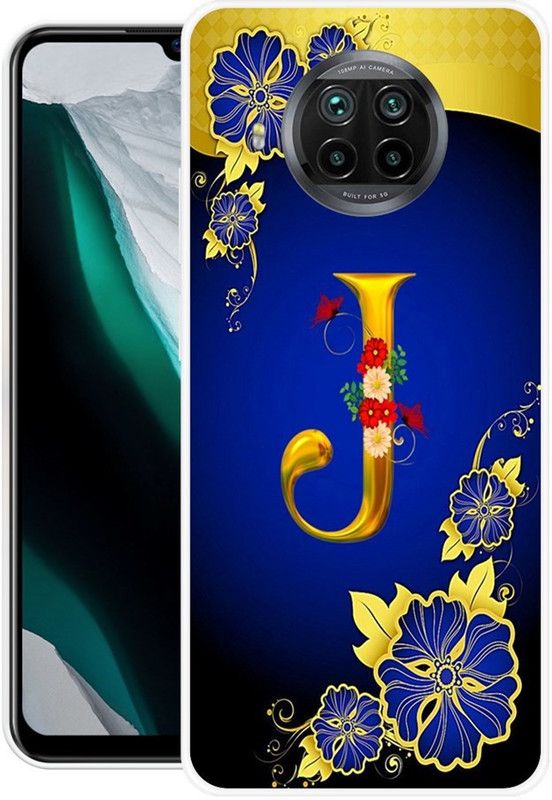BLUEBUG Back Cover for Mi 10i  (Blue, Yellow, Grip Case, Silicon)