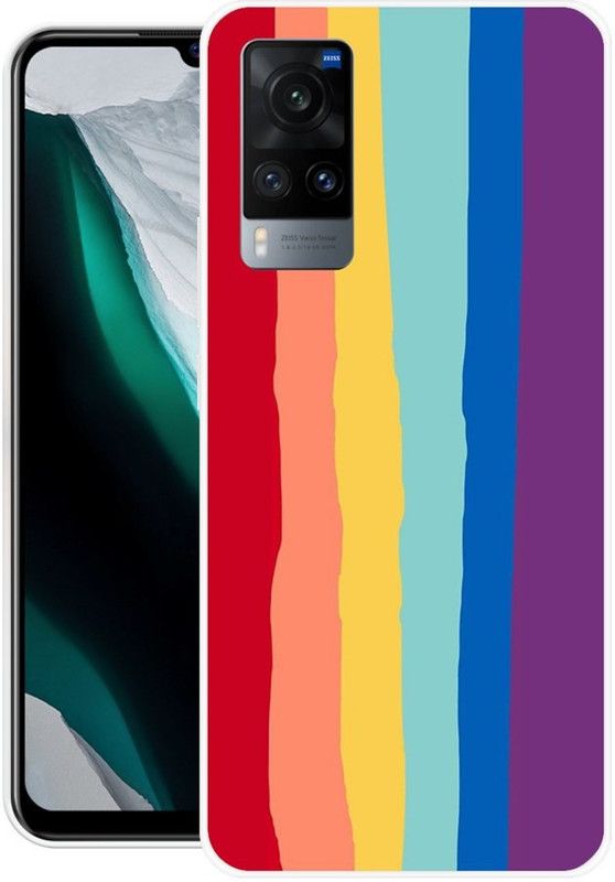 vaidik Back Cover for Vivo X60  (Multicolor, Dual Protection, Silicon, Pack of: 1)