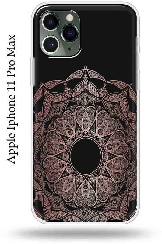 Mystry Box Back Cover for Apple Iphone 11 Pro Max  (Black, Pink, Flexible, Silicon, Pack of: 1)