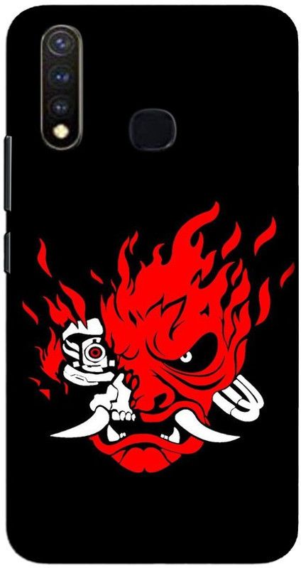 CROKIAN Back Cover for Vivo Y19 Angry bull Back Cover  (Multicolor, Hard Case, Pack of: 1)