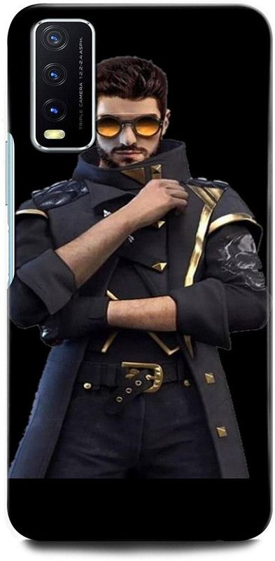 GRAFIQE Back Cover for Vivo Y20i V2027 FREEFIRE, GARENA, GUN, METAL, FIRE, BACKGROUND, GAME  (Multicolor, Shock Proof, Pack of: 1)