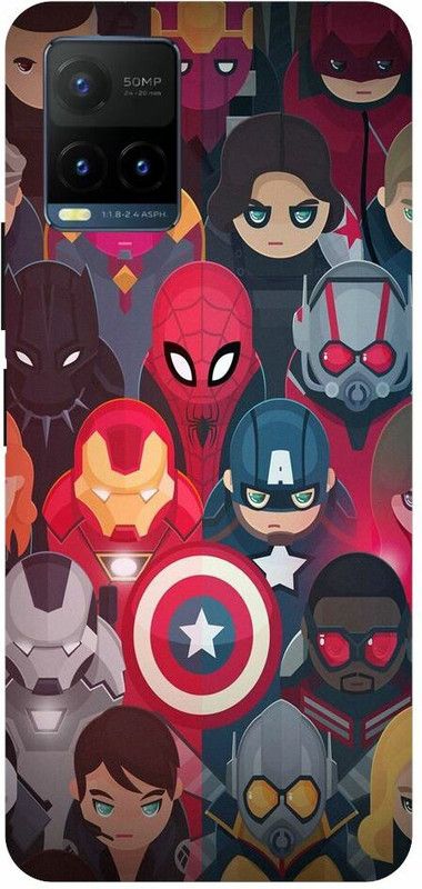 Zaplab Back Cover for Zaplab Back Cover For Vivo Y21T, V2135 Avenger,Infinity War,Marvel  (Multicolor, Shock Proof, Pack of: 1)