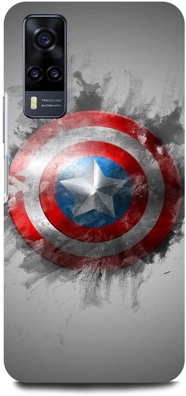 FUGGA Back Cover for Vivo Y31, V2036, CAPTAIN, AMERICA, AVENGER, AVENGERS, SOLDIER  (Multicolor, Hard Case, Pack of: 1)