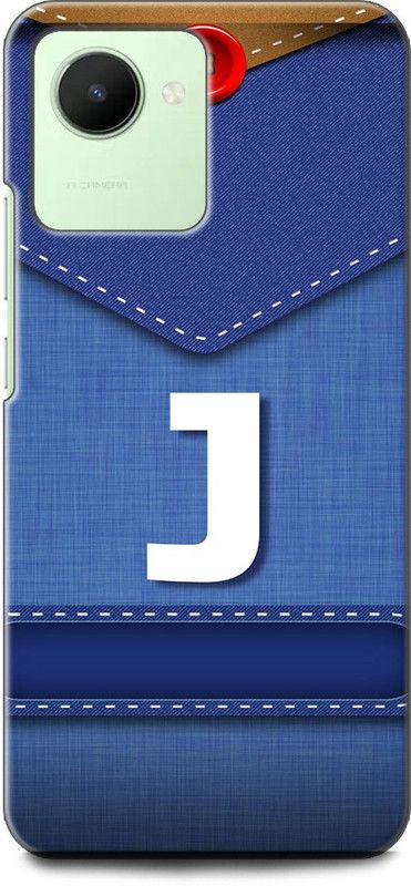WallCraft Back Cover for Realme C30s, RMX3690 J, J LETTER, J NAME, BLUE, JEANS, J ALPHABET, ALPHABET  (Multicolor, Dual Protection, Pack of: 1)