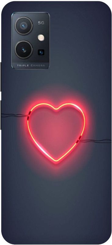 THE NARAYANA COLLECTIONS Back Cover for VIVO T1 5G-V2141-LOVE,HEART,SIGN,COUPLE,CUTE,LIFE,LINE  (Multicolor, Hard Case, Pack of: 1)
