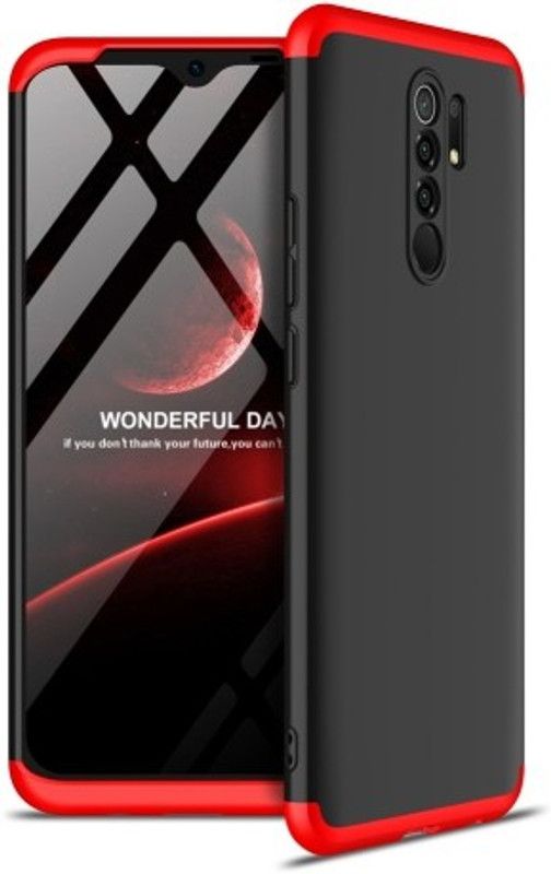 Cermarise Front & Back Case for Xiaomi Redmi 9 Prime  (Red, Dual Protection, Pack of: 1)