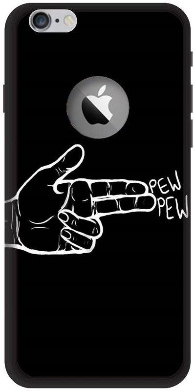 BYXIS Back Cover for iphone 7 cut pew pew, cool, black, hand, alone, attitude  (Multicolor, Shock Proof, Pack of: 1)