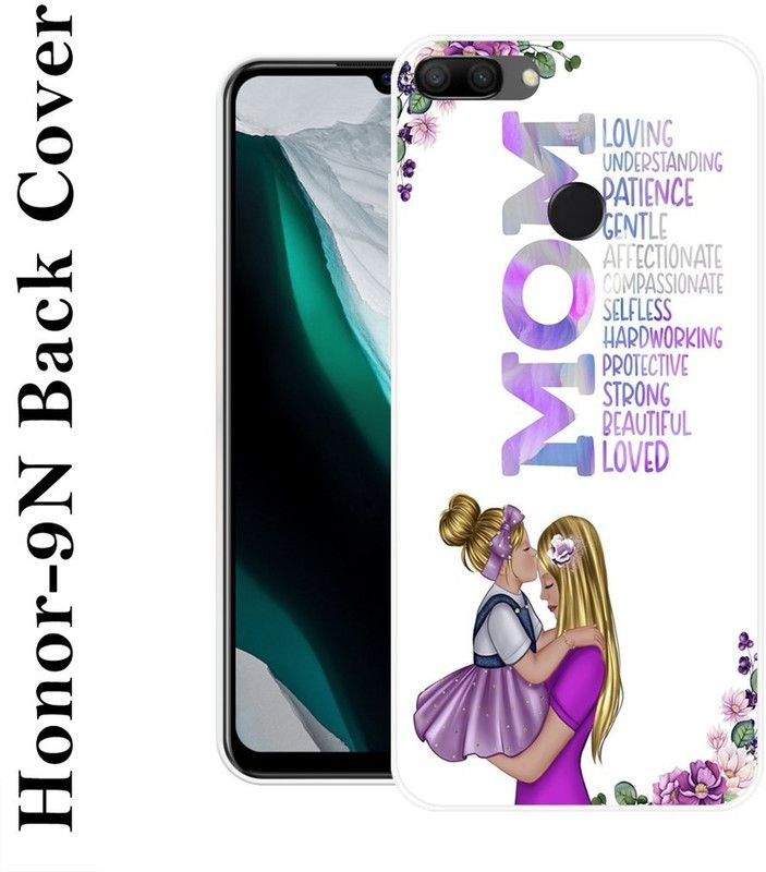 BAGRA Back Cover for Honor 9n, Honor 9 Lite  (Purple, White, Silicon)