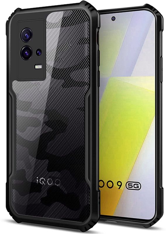 Instyle Back Cover for Vivo Iqoo 9  (Black, Pack of: 1)