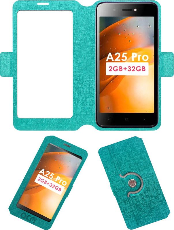 ACM Flip Cover for Itel A25 Pro  (Blue, Dual Protection, Pack of: 1)