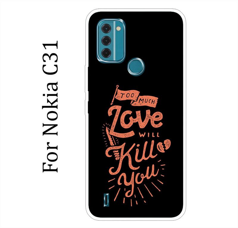 Anami Back Cover for Nokia C31  (Multicolor, Grip Case, Silicon)