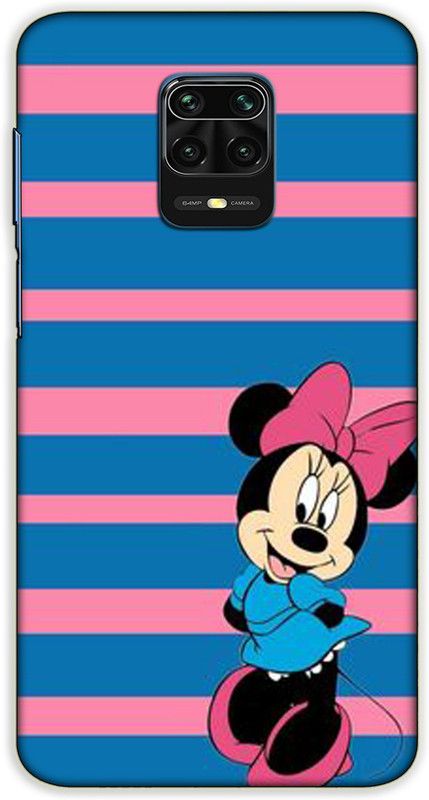 iprinto Back Cover for Redmi Note 10 Lite, Mi Redmi Note 9 Pro mickey mouse Back Cover  (Pink, Hard Case, Pack of: 1)