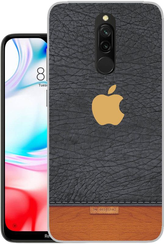 Snazzy Back Cover for mi redmi 8  (Grey, Grip Case, Silicon, Pack of: 1)