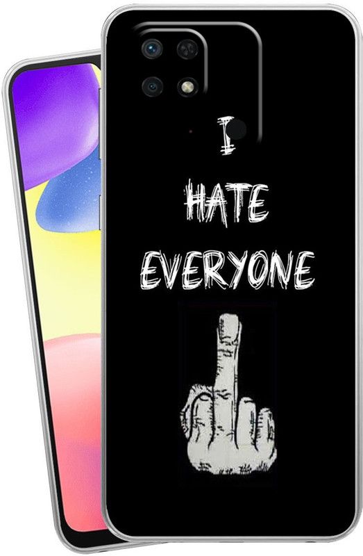 Mitvaa Back Cover for Mi Redmi 10 Power  (Black, White, Grip Case, Silicon, Pack of: 1)