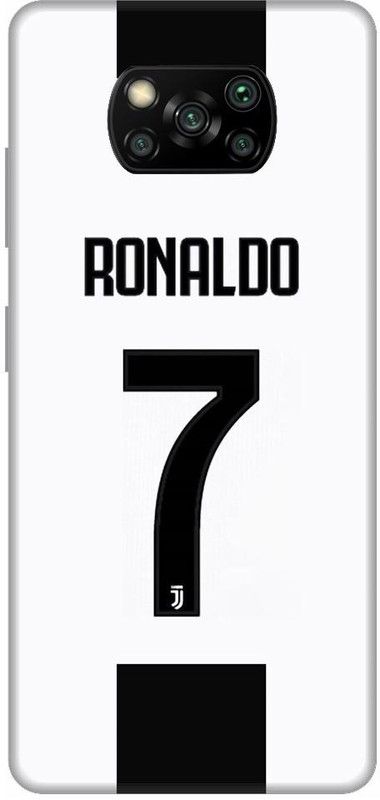 URCHIN Back Cover for Poco X3 Cristiano Ronaldo, Ronaldo 7, CR-7, Real Madrid, Football, Sports  (Multicolor, Shock Proof, Pack of: 1)