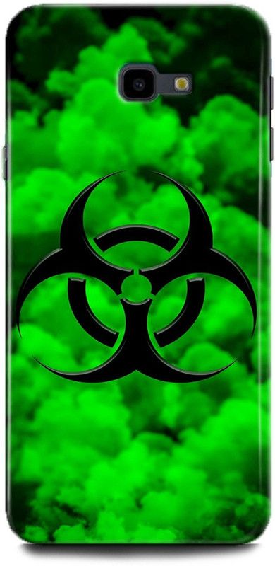 Afterglow Back Cover for SAMSUNG Galaxy J4 Plus  (Green, Black, Shock Proof, Pack of: 1)