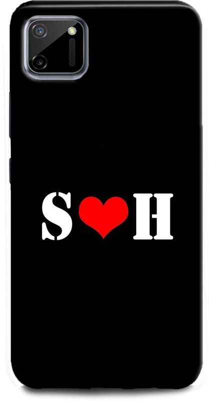 Afterglow Back Cover for Realme C11 S H, S LOVES H, NAME, LETTER, ALPHABET, SH LOVE, HART  (Multicolor, Shock Proof, Pack of: 1)