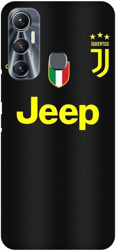 FIKORA Back Cover for Infinix Hot 11, X662, JEEP, JERSY, DRESS, JUVENTUS  (Black, Hard Case, Pack of: 1)