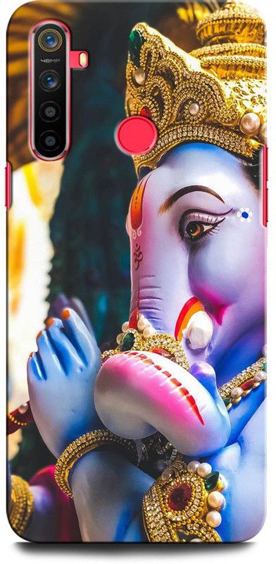 GRAFIQE Back Cover for Realme 5s GANESH JI, GANPATI, LORD GANESHA, GOD  (Multicolor, Shock Proof)