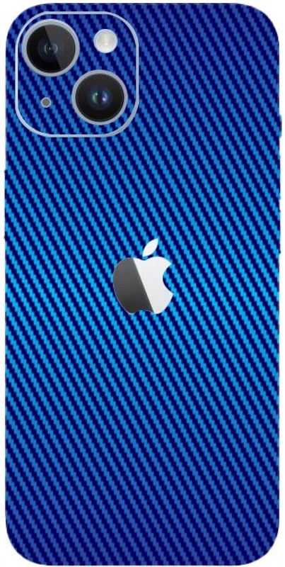 TJ CREATION APPLE iPhone 13 Mobile Skin  (Ultra Super Blue Carbon Fiber Skin With High Matte Finish.)
