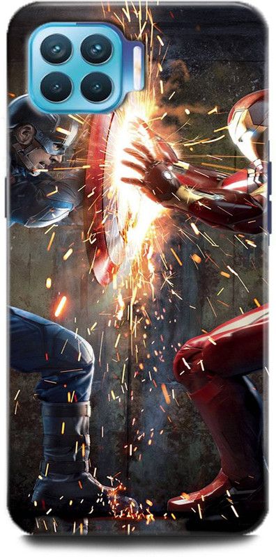 Afterglow Back Cover for Oppo F17 Pro CAPTAIN AMERICA, AVENGERS, MARVEL, COMICS, SHEILD, SUPERHERO  (Multicolor, Shock Proof, Pack of: 1)