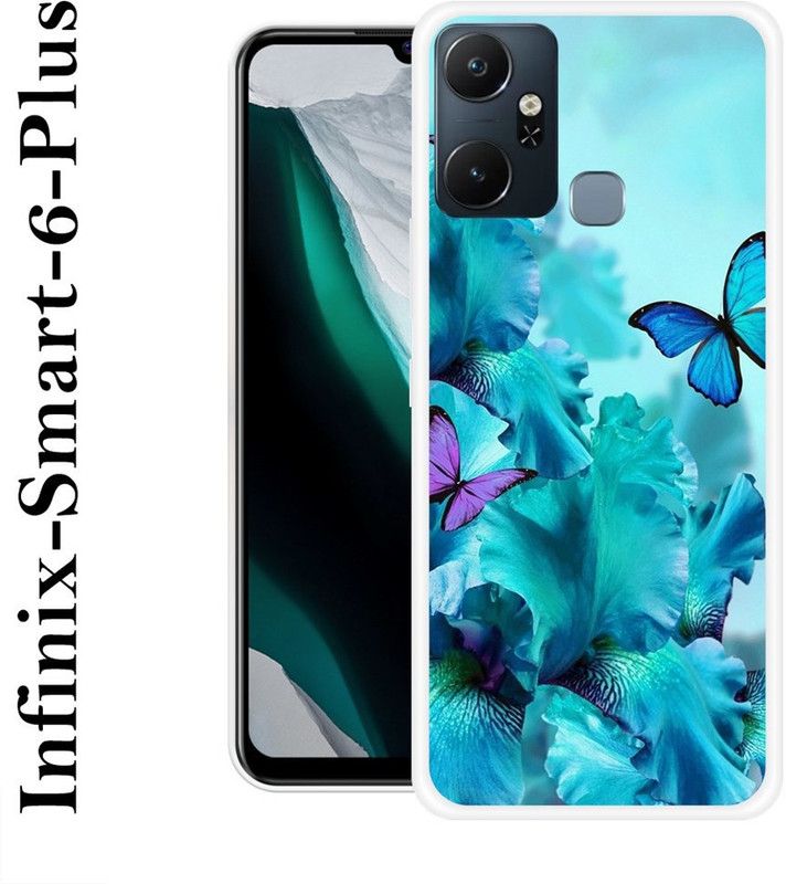 SUPERCASE Back Cover for Infinix Smart 6 Plus  (Blue, Purple, Silicon)
