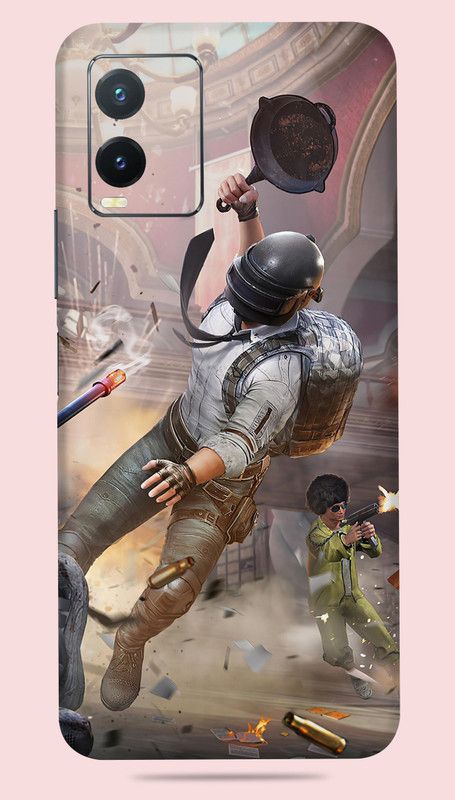 Gizmo Wraps Vivo T1x Mobile Skin  (Multicolor Pan Fight)