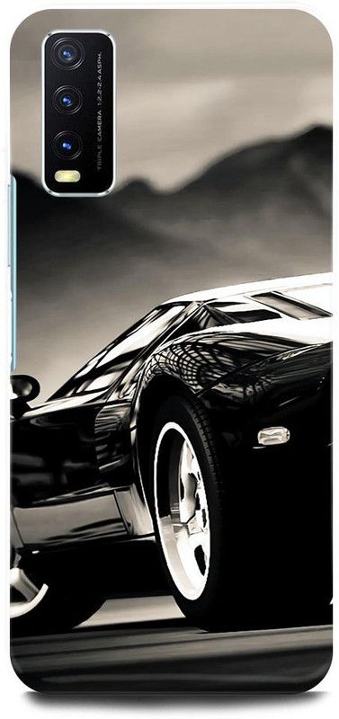 ZIGTOZAG SHOPPE Back Cover for Vivo Y20, V2029, CAR, RACE, FAST, SUPERCARS, FERRARI, BMW, BUGATI, AUDI  (Multicolor, Hard Case)