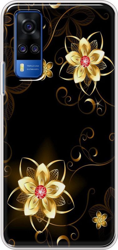 Hansviprint Back Cover for VIVO Y51A  (Black, Grip Case, Silicon)