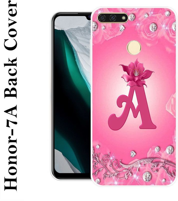 Sswastik Back Cover for Honor 7A  (Pink, Grip Case, Silicon)