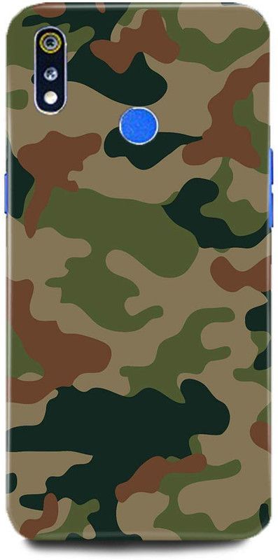 play fast Back Cover for Realme 3, RMX1825 INDIAN ARMY, SOLDIER, FOZI, FOUJI, TEXTURE,MILITARY  (Multicolor, Hard Case, Pack of: 1)