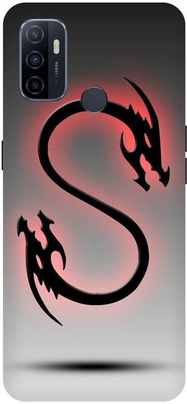 URCHIN Back Cover for Oppo A53 S letter, Letter S, S word, S name, S  (Multicolor, Shock Proof, Pack of: 1)