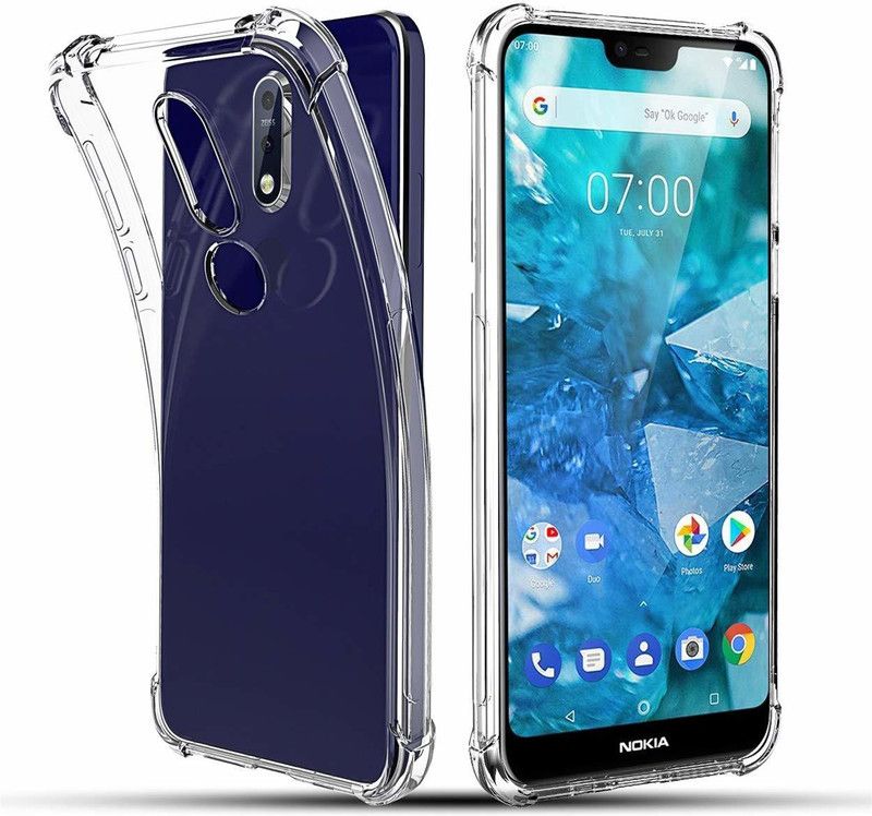 Spectacular ace Bumper Case for Nokia 7.1  (Transparent, Dual Protection, Pack of: 1)