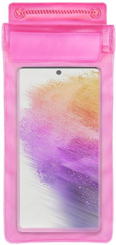 ACM Pouch for Samsung Galaxy A73  (Pink, Waterproof, Silicon, Pack of: 1)