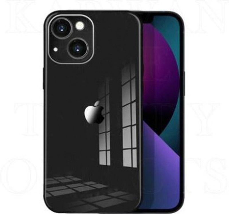 Aarnu Back Cover for Apple iPhone 13  (Black, 3D Case, Pack of: 1)