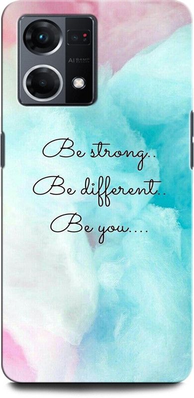 GRAFIQE Back Cover for OPPO F21 Pro 4G BE STRONG, BE DIFFERENT, BE YOU  (Multicolor, Shock Proof, Pack of: 1)