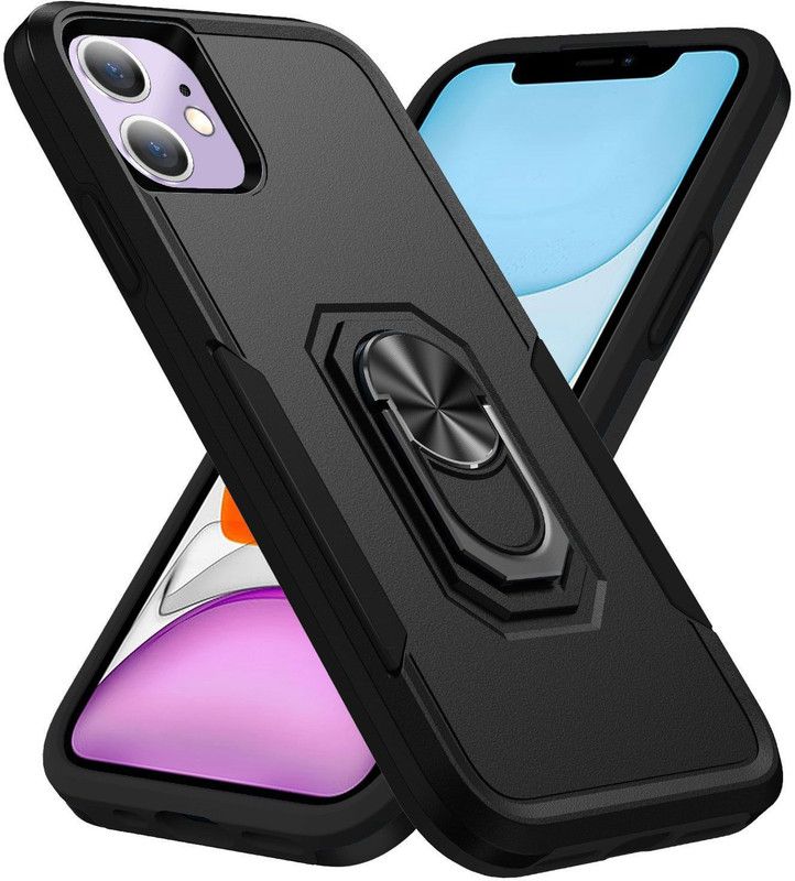 HEAVY DUTY Back Cover for Apple iPhone 11  (Black, Dual Protection, Pack of: 1)
