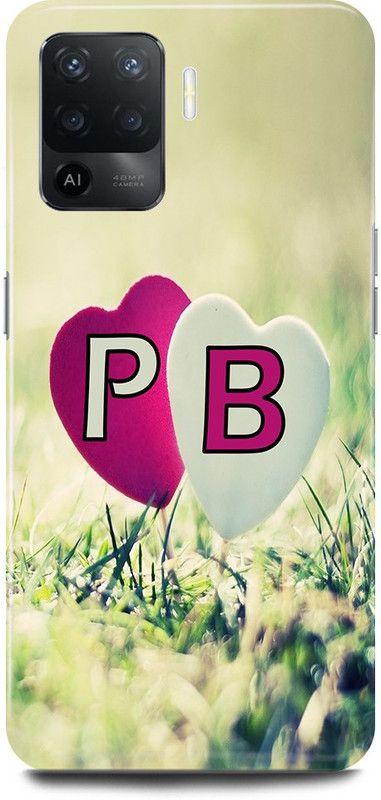 JUGGA Back Cover for Oppo A94, CPH2203, P LOVES B NAME,P NAME, B LETTER, ALPHABET,P LOVE B NAME  (Green, Hard Case, Pack of: 1)