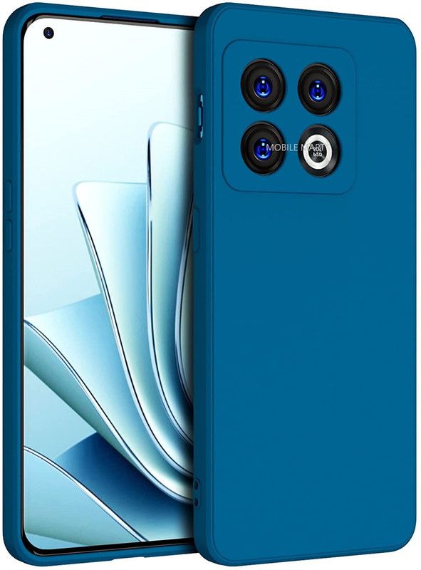 Mobile Mart Back Cover for OnePlus 10 Pro 5G  (Blue, Flexible, Silicon, Pack of: 1)