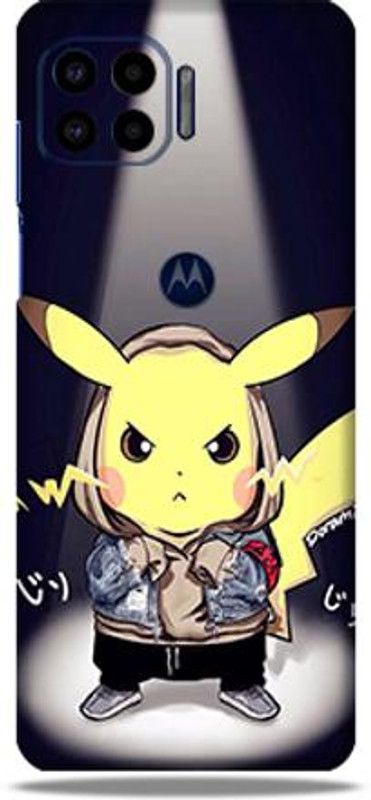 Mclaxa moto one 5g, Cool Pikachu For MOTOROLA ONE 5G, Moto One 5G Mobile Skin  (Cool Pikachu skin (Only Back Panel Coverage))