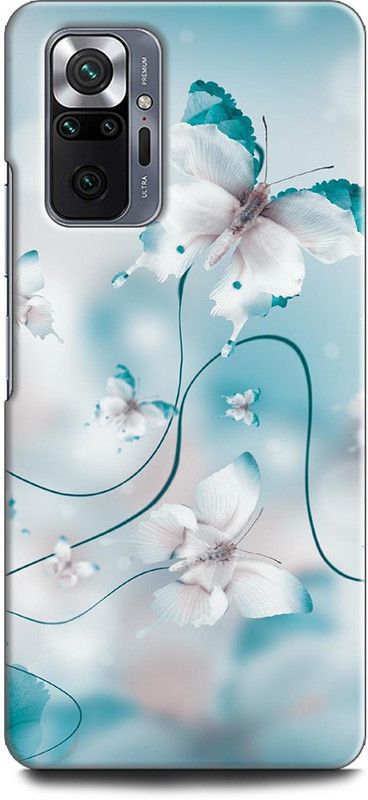 INDICRAFT Back Cover for REDMI Note 10 Pro BUTTERFLY, BEAUTIFUL BUTTERFLIES  (Multicolor, Dual Protection, Pack of: 1)