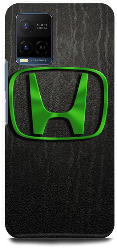 FIKORA Back Cover for Vivo Y21T, V2135, HONDA, CAR, LOGO, SIGN  (Black, Hard Case, Pack of: 1)