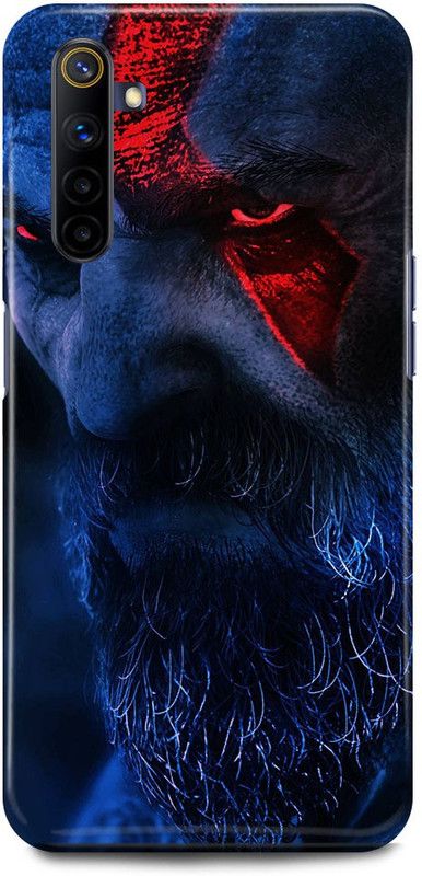 JUGGA Back Cover for Realme 6 Pro, RMX2061, GOD, OF, WAR, GAME, KRATOS  (Blue, Hard Case, Pack of: 1)