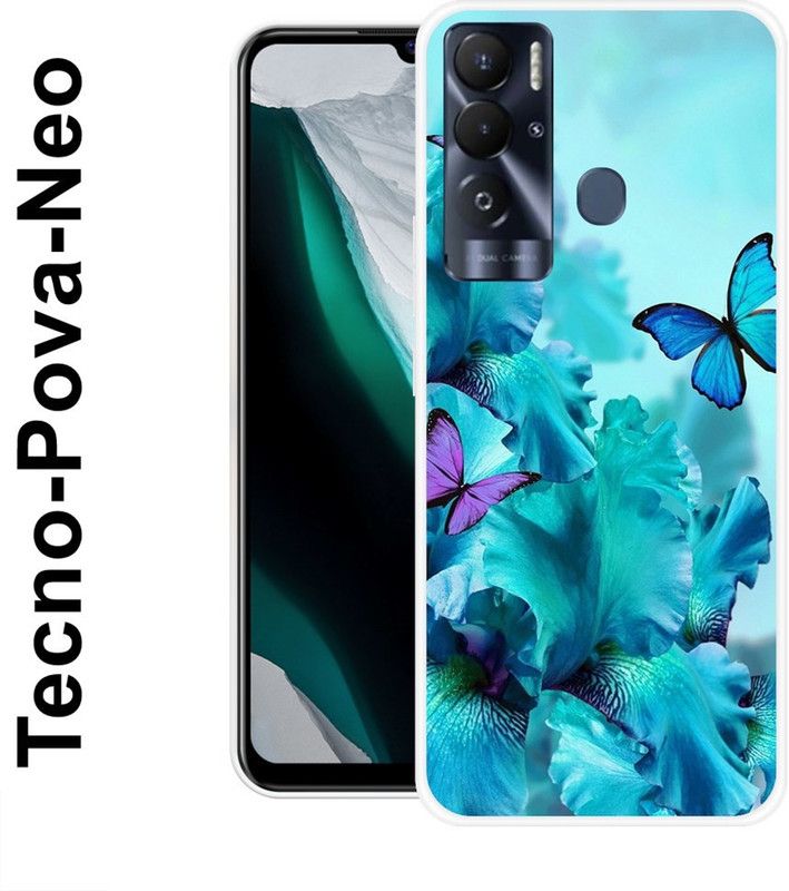 redfly Back Cover for Tecno Pova Neo  (Blue, Grip Case, Silicon)