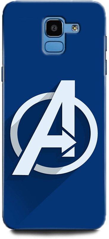Afterglow Back Cover for SAMSUNG Galaxy J6 AVENGERS LOGO, AVENGERS SIGN, MARVEL, AVENGER, COMIC  (Multicolor, Shock Proof, Pack of: 1)