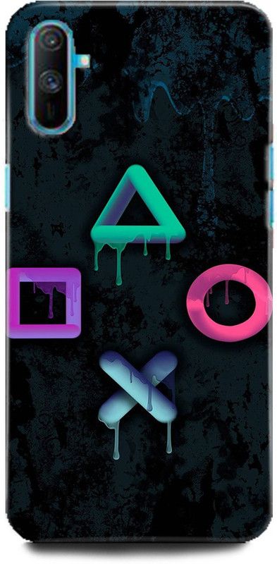 Afterglow Back Cover for Realme C3 GAME CONSOL, GAME, PLAYER, GAME, BUTTONS, NEON, COLOURFULL  (Multicolor, Shock Proof, Pack of: 1)