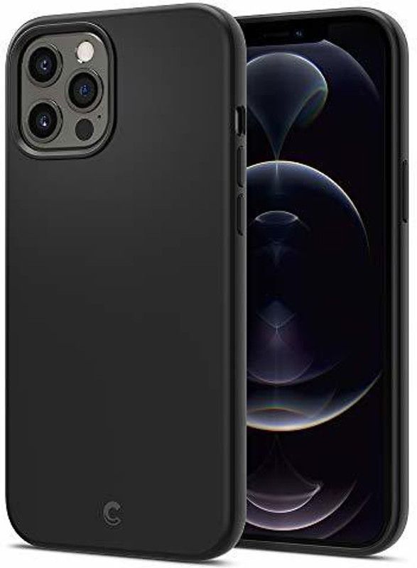 CYRILL by Spigen Silicone Back Cover for Apple iPhone 12 Pro Max  (Black, Shock Proof, Silicon, Pack of: 1)