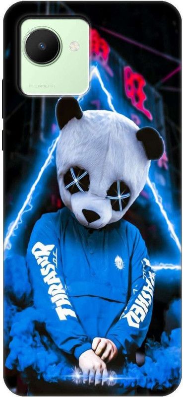 iprinto Back Cover for realme C30, RMX3581, realme C30s, RMX3690 Panda, Cute panda Back Cover  (Multicolor, Hard Case, Pack of: 1)