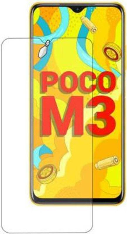 SRT Tempered Glass Guard for Poco M3  (Pack of 1)